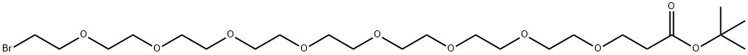 Bromo-PEG8-t-butyl ester Struktur