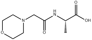 L-Alanine, N-[2-(4-morpholinyl)acetyl]- Struktur