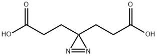 3H-Diazirine-3,3-dipropanoic acid Struktur