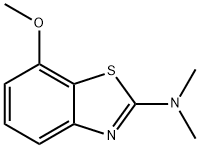 2-Benzothiazolamine,7-methoxy-N,N-dimethyl-(9CI) Struktur