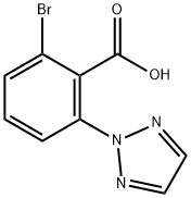 Benzoic acid, 2-bromo-6-(2H-1,2,3-triazol-2-yl)- Struktur