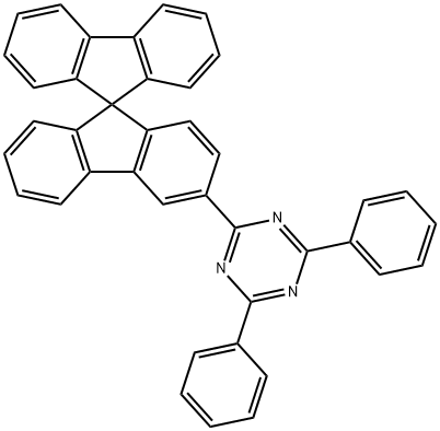 1,3,5-Triazine, 2,4-diphenyl-6-(9,9'-spirobi[9H-fluoren]-3-yl)- Struktur