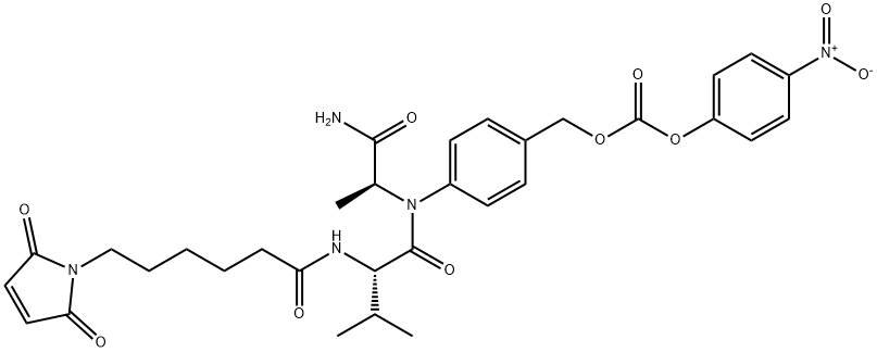 Mc-Val-Ala-PAB-PNP Structure