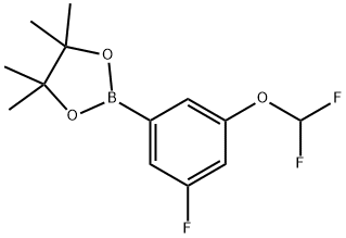 1,3,2-Dioxaborolane, 2-[3-(difluoromethoxy)-5-fluorophenyl]-4,4,5,5-tetramethyl- Struktur