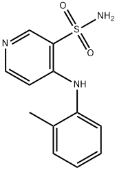 3-Pyridinesulfonamide, 4-[(2-methylphenyl)amino]- Struktur