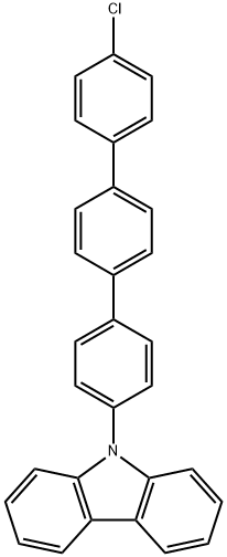 9H-Carbazole, 9-(4''-chloro[1,1':4',1''-terphenyl]-4-yl)- Struktur