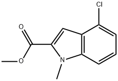 methyl 4-chloro-1-methyl-1H-indole-2-carboxylate Struktur