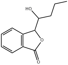 1(3H)-Isobenzofuranone, 3-(1-hydroxybutyl)- Struktur