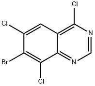 Quinazoline, 7-bromo-4,6,8-trichloro- Struktur