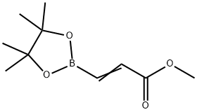 2-Propenoic acid, 3-(4,4,5,5-tetramethyl-1,3,2-dioxaborolan-2-yl)-, methyl ester Struktur