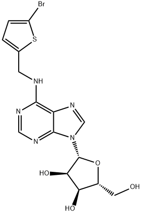 N6-[(5-Bromothien-2-yl)methyl]adenosine Struktur