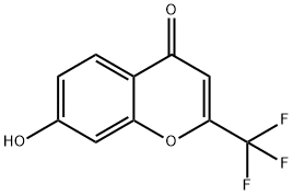 7-hydroxy-2-(trifluoromethyl)-4H-chromen-4-one Struktur