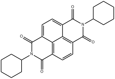 1,3,6,8(2H,7H)-Tetraone, 2,7-dicyclohexylbenzo[lmn][3,8]phenanthroline Struktur