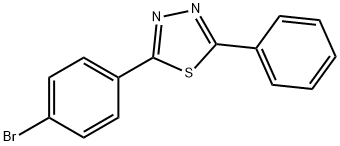 2-(4-bromophenyl)-5-phenyl-1,3,4-thiadiazole Struktur