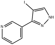 3-(4-iodo-1H-pyrazol-3-yl)pyridine Struktur