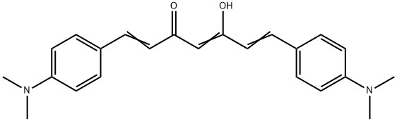 1,4,6-Heptatrien-3-one, 1,7-bis[4-(dimethylamino)phenyl]-5-hydroxy- Struktur