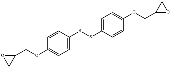 1,2-bis(4-(oxiran-2-ylmethoxy)phenyl)disulfane Struktur