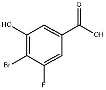 Benzoic acid, 4-bromo-3-fluoro-5-hydroxy- Struktur