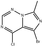 5-bromo-4-chloro-7-methylimidazo[4,3-f][1,2,4]triazine Struktur