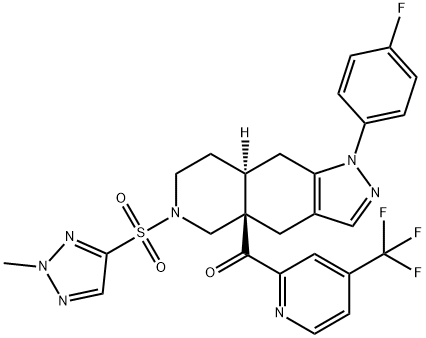 Exicorilant Struktur