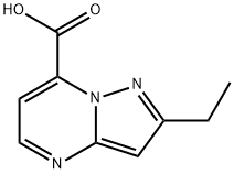 2-ethylpyrazolo[1,5-a]pyrimidine-7-carboxylic acid Struktur