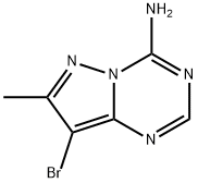 8-bromo-7-methylpyrazolo[1,5-a][1,3,5]triazin-4-a mine Struktur