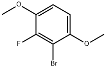 2-bromo-3-fluoro-1,4-dimethoxybenzene Struktur