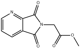 methyl 2-{5,7-dioxo-5H,6H,7H-pyrrolo[3,4-b]pyridin-6-yl}acetate Struktur