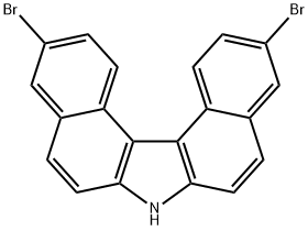 7H-Dibenzo[c,g]carbazole, 3,11-dibromo- Struktur