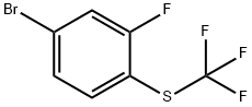 4-Bromo-2-fluoro-1-(trifluoromethylthio)benzene Struktur