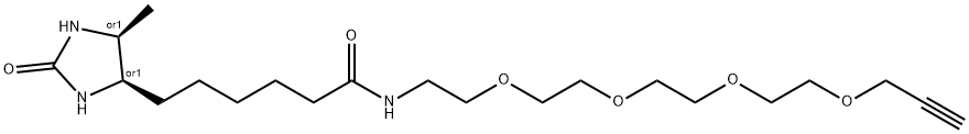 Desthiobiotin-PEG4-Alkyne Struktur