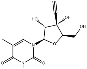 3'-beta-C-Ethynyl-5-methyluridine Struktur