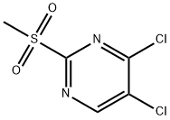 Pyrimidine, 4,5-dichloro-2-(methylsulfonyl)- Struktur