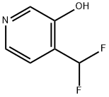 3-Pyridinol, 4-(difluoromethyl)- Struktur