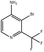 4-Pyridinamine, 3-bromo-2-(trifluoromethyl)- Struktur