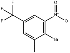 Benzene, 2-bromo-1-methyl-3-nitro-5-(trifluoromethyl)- Struktur