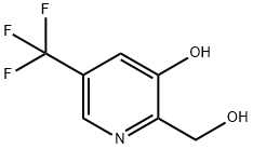 2-Pyridinemethanol, 3-hydroxy-5-(trifluoromethyl)- Struktur