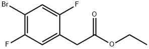 ethyl 4-bromo-2,5-difluorophenylacetic acid Struktur