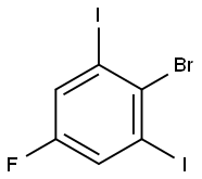 Benzene, 2-bromo-5-fluoro-1,3-diiodo- Struktur