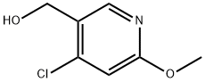 3-Pyridinemethanol, 4-chloro-6-methoxy- Struktur