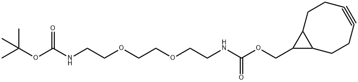 exo-BCN-PEG2-Boc-Amine Struktur