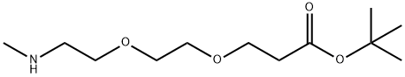 Methylamino-PEG2-t-butylester Struktur