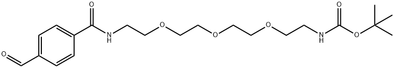 Ald-Ph-PEG3-NH-Boc Struktur