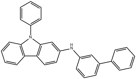 9H-Carbazol-2-amine, N-[1,1'-biphenyl]-3-yl-9-phenyl- Struktur