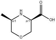 3-Morpholinecarboxylic acid, 5-methyl-, (3R,5R)-rel- Structure