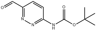 tert-butyl N-(6-formylpyridazin-3-yl)carbamate Struktur