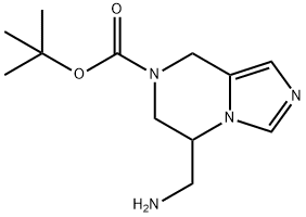 Tert-Butyl 5-(Aminomethyl)-5,6-Dihydroimidazo[1,5-A]Pyrazine-7(8H)-Carboxylate(WX141782) Struktur