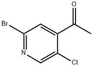 1-(2-溴-5-氯吡啶-4-基)乙-1-酮, 1823889-21-9, 結(jié)構(gòu)式