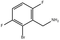 Benzenemethanamine, 2-bromo-3,6-difluoro- Struktur