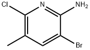 2-Pyridinamine, 3-bromo-6-chloro-5-methyl- Struktur